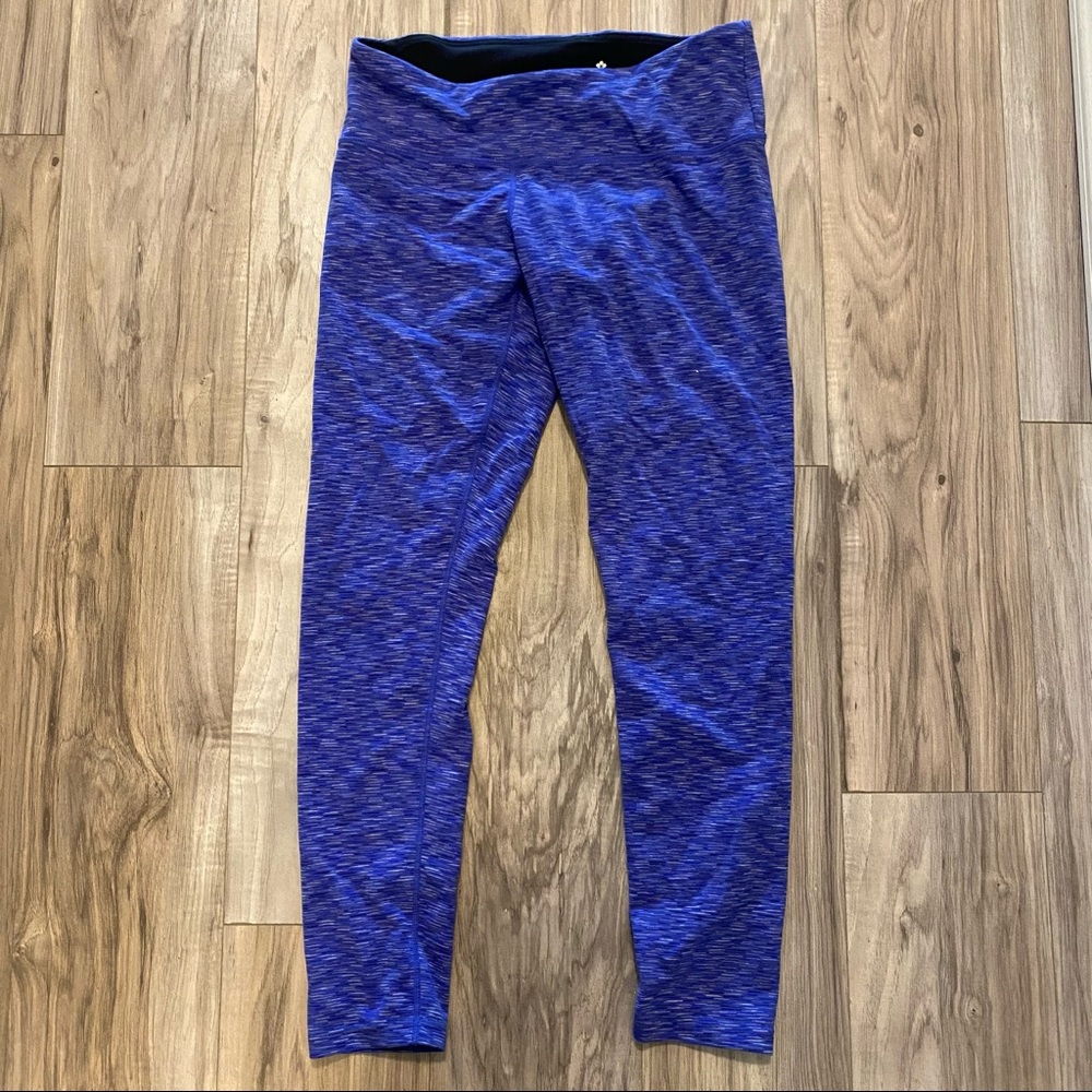 Tuff Athletics Pattern Full Length Leggings Small Blue